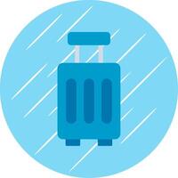 Luggage Flat Blue Circle Icon vector