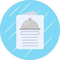 Menu Flat Blue Circle Icon vector