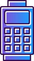 Card Reader Gradient Filled Icon vector