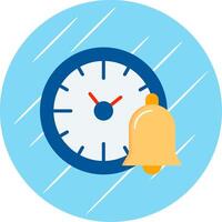 Reminder Flat Blue Circle Icon vector