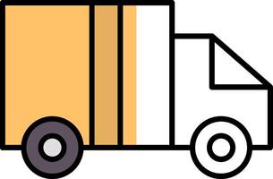 Logistics Filled Half Cut Icon vector