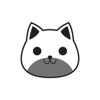 gato icono gato cabeza vector