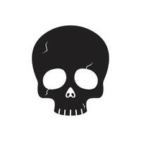 skeleton head icon vector