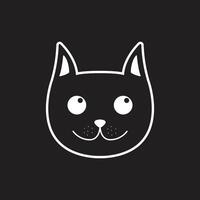 gato icono gato cabeza vector