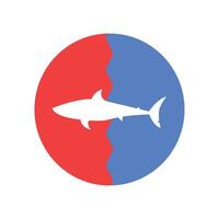 shark icon illustration vector