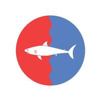 shark icon illustration vector