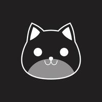 gato icono gato cabeza vector