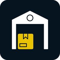 Warehouse Glyph Two Color Icon vector