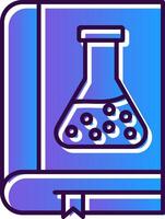 Science Book Gradient Filled Icon vector