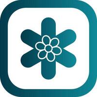 Gallardia Glyph Gradient Round Corner Icon vector