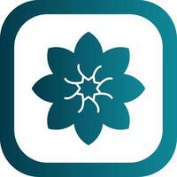 Amaryllis Glyph Gradient Round Corner Icon vector