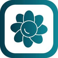 Clematis Glyph Gradient Round Corner Icon vector