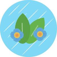 Spurge Flat Blue Circle Icon vector