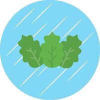 Cabbage Flat Blue Circle Icon vector