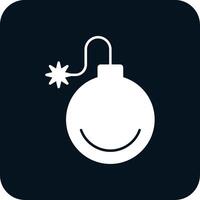 Bomb Glyph Two Color Icon vector