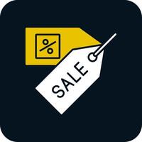 Sales Glyph Two Color Icon vector