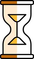 Hourglass Filled Half Cut Icon vector