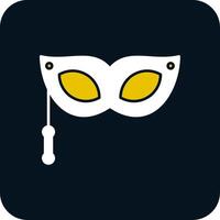 Eye Mask Glyph Two Color Icon vector