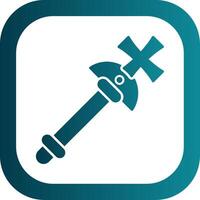 Scepter Glyph Gradient Round Corner Icon vector