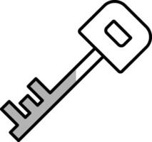 Key Filled Half Cut Icon vector