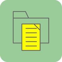 Copy Free Filled Yellow Icon vector