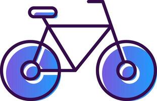 Bicycle Gradient Filled Icon vector