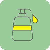 Liquid Soap Filled Yellow Icon vector