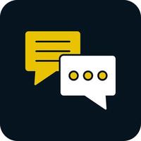 Conversation Glyph Two Color Icon vector