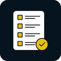 Priority Glyph Two Color Icon vector
