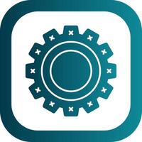 Cogwheel Glyph Gradient Round Corner Icon vector