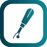 Seam Ripper Glyph Gradient Round Corner Icon vector