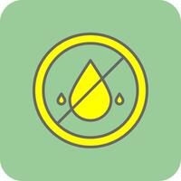 Embargo Filled Yellow Icon vector