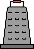 Grater Line Filled White Shadow Icon vector