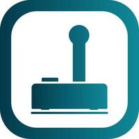 Joystick Glyph Gradient Round Corner Icon vector