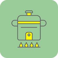 Cooking Filled Yellow Icon vector