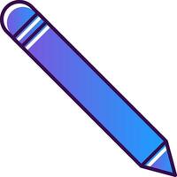 Pen Gradient Filled Icon vector