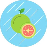 Guava Flat Blue Circle Icon vector