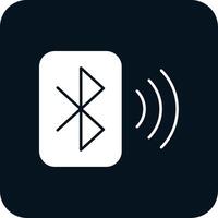 Bluetooth Glyph Two Color Icon vector