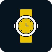 Watch Glyph Two Color Icon vector