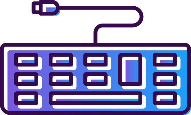 Keyboard Gradient Filled Icon
