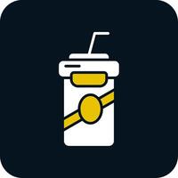 Soft drink Glyph Two Color Icon vector