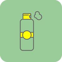 Shaving Cream Filled Yellow Icon vector