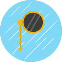 Monocle Flat Blue Circle Icon vector