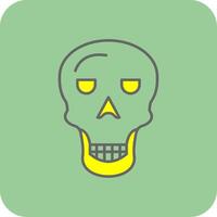 Osteology Filled Yellow Icon vector