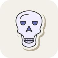 Osteology Line Filled White Shadow Icon vector