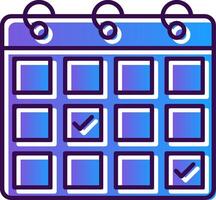 Appointment Request Gradient Filled Icon vector