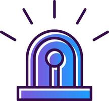 Siren Gradient Filled Icon vector
