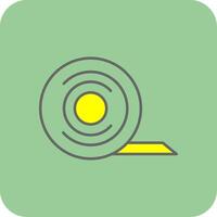 Duct Tape Filled Yellow Icon vector