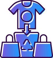 Overconsumption Gradient Filled Icon vector