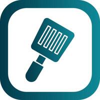 Spatula Glyph Gradient Round Corner Icon vector